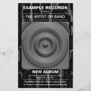 Prospectus 14 Cm X 21,6 Cm Lancement d'un nouvel album - Peinture Texturée