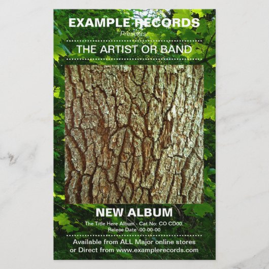 Prospectus 14 Cm X 21,6 Cm Lancement d'un nouvel album - Photo texturée (Devant)