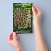 Prospectus 14 Cm X 21,6 Cm Lancement d'un nouvel album - Photo texturée (Poignée)