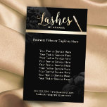 Prospectus 14 Cm X 21,6 Cm Lashes Artiste maquillage Black Floral Beauon Salo<br><div class="desc">Brochures du salon de beauté Florale Noire.</div>