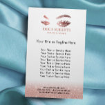 Prospectus 14 Cm X 21,6 Cm Lashes Bros maquillage Artiste Rose Gold Beauty Sa<br><div class="desc">Brochures de maquillage Rose Gold Beauty Salon Brochures.</div>