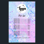 Prospectus 14 Cm X 21,6 Cm lavande chunky parties scintillant salon de beauté<br><div class="desc">prospectus du salon de beauté</div>