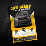 Prospectus 14 Cm X 21,6 Cm Lave-voiture jaune Détail automatique Lave-voiture<br><div class="desc">Commercialisez efficacement vos emballages de lavage de voiture avec ce modèle polyvalent. Avec des sections dédiées pour trois niveaux de service,  les prix et les coordonnées,  il est idéal pour présenter vos offres et stimuler votre activité.</div>