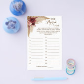 Prospectus 14 Cm X 21,6 Cm Le Jeu Apron Pampas Grass Showboard Carte (Simple)