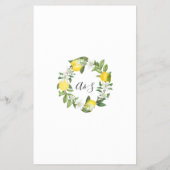 Prospectus 14 Cm X 21,6 Cm Lemony Plage douche carte (Dos)