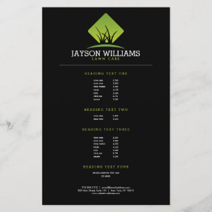 Prospectus 14 Cm X 21,6 Cm Liste des prix du logo de l'industrie de l'entreti