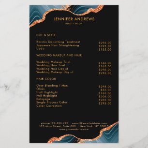 Prospectus 14 Cm X 21,6 Cm Liste des prix Flyer