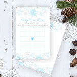 Prospectus 14 Cm X 21,6 Cm Little Snowflake Baby shower Jeu de Bingo<br><div class="desc">Ce design délicat présente des flocons de neige en parties scintillant bleue et argentée. La collection de produits de coordination est disponible dans notre boutique, zazzle.com/doodlelulu*. Contactez-nous si vous avez besoin que cette conception s'applique à un produit spécifique pour créer votre propre article de correspondance unique! Merci tellement pour voir...</div>