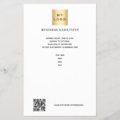 Prospectus 14 Cm X 21,6 Cm Logo de l'entreprise photo code qr (Devant)