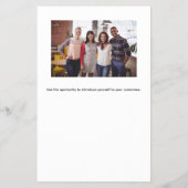 Prospectus 14 Cm X 21,6 Cm Logo de l'entreprise photo code qr (Dos)