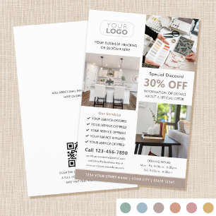 Prospectus 14 Cm X 21,6 Cm Logo de photo personnalisé professionnel taupe mar