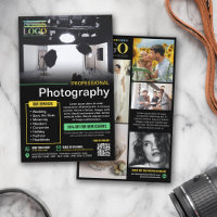 Logo photo professionnelle Black Yellow Mint