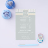 Prospectus 14 Cm X 21,6 Cm Logo professionnel moderne Motif (Simple)