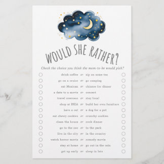 Prospectus 14 Cm X 21,6 Cm Lune et les étoiles préfèreraient Trivia Game