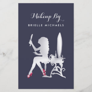 Prospectus 14 Cm X 21,6 Cm Luxe FAUX Silver Woman Boutique Événement spécial