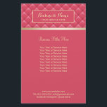 Prospectus 14 Cm X 21,6 Cm Luxe Pink Quilé Moderne Gold Beauté Salon Spa<br><div class="desc">Brochures Spas Luxury Pink Quilted Gold Beauty Salon Moderne.</div>