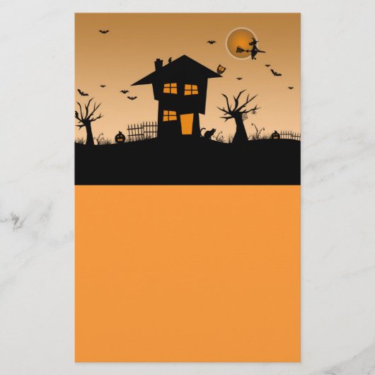 Prospectus 14 Cm X 21,6 Cm Maison hantée d'Halloween (Devant)