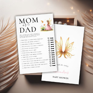 Prospectus 14 Cm X 21,6 Cm Maman Papa Devine Qui Baby shower Jeu Fairy Prince