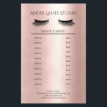 Prospectus 14 Cm X 21,6 Cm Maquillage Artiste Eyelash Extensions<br><div class="desc">Maskenbildner-Kosmetiker- Eyelash Extensions-Flyer-Preisliste en Rose-Goldfarben. Über "weiteres personalisieren" können Sie Schriftart,  Farbe,  Position etc individuell wählen und verändern. Bei diesem Produkt werden keine Goldpartikel / Glitzer verwendet,  Rose-Gold ist nur der Farbton.</div>