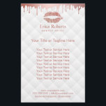 Prospectus 14 Cm X 21,6 Cm Maquillage Artiste Rose Lips d'or Salon de beauté<br><div class="desc">Maquillage Artiste Rose Lips Or de Beauté moderne Brochures Salon de beauté.</div>