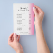 Prospectus 14 Cm X 21,6 Cm Maquillage et cheveux blanc rose et gris (Poignée)