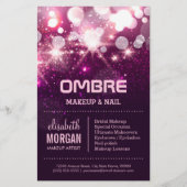 Prospectus 14 Cm X 21,6 Cm Maquillage - Parties scintillant rose étincelles (Devant)