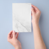 Prospectus 14 Cm X 21,6 Cm Marbre Blanc (Poignée)
