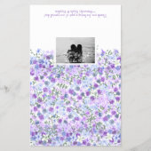 Prospectus 14 Cm X 21,6 Cm Mariage à sucreries violet bleu clair (Devant)