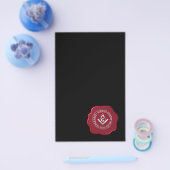 Prospectus 14 Cm X 21,6 Cm Masonic sceau de cire (Simple)