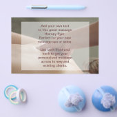 Prospectus 14 Cm X 21,6 Cm Massage suédois - pression du pouce (Simple)