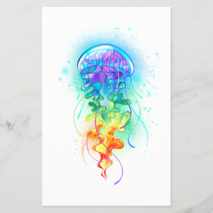 Prospectus 14 Cm X 21,6 Cm Méduse arc-en-ciel