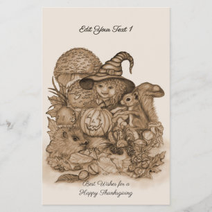 Prospectus 14 Cm X 21,6 Cm Meilleurs voeux pour un Bon thanksgiving