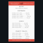 Prospectus 14 Cm X 21,6 Cm Menu de restauration Casquette Chef Flyer<br><div class="desc">Casquette de chef rustique sur flyer rouge fiesta,  menu simple. Conçu pour correspondre à notre collection de Casquettes de chef.</div>