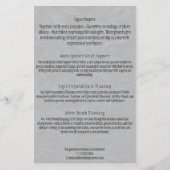 Prospectus 14 Cm X 21,6 Cm Menu des services (Dos)