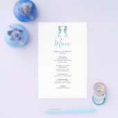 Prospectus 14 Cm X 21,6 Cm Menu Plage Mariage Budget (Simple)