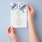 Prospectus 14 Cm X 21,6 Cm Menus du budget de l'ébullition du crabe (Poignée)