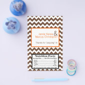 Prospectus 14 Cm X 21,6 Cm Microwave Popcorn Wrapper Brown Orange Chevron (Simple)