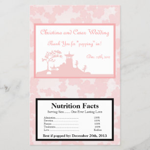 Prospectus 14 Cm X 21,6 Cm Microwave Popcorn Wrapper Oriental Garden