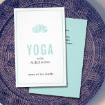 Prospectus 14 Cm X 21,6 Cm Mini bleu blanc Lotus Icon Yoga Instructeur<br><div class="desc">Modèle de flyer minimaliste personnalisable avec des couleurs bleu/blanc et simple icône lotus. Vous pouvez customiser avec votre texte.</div>