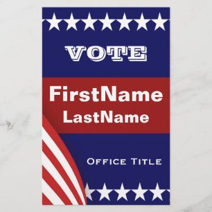 Prospectus 14 Cm X 21,6 Cm Modèle circulaire de campagne