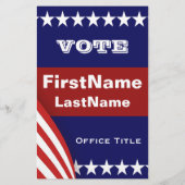 Prospectus 14 Cm X 21,6 Cm Modèle circulaire de campagne (Dos)