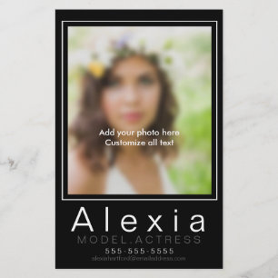 Prospectus 14 Cm X 21,6 Cm Modèle Comp Card Zed Modèle Marketing