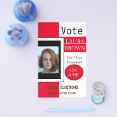 Prospectus 14 Cm X 21,6 Cm Modèle de campagne électorale (Simple)