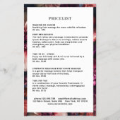 Prospectus 14 Cm X 21,6 Cm Modern Flower Salon Pricelist (Dos)