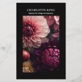 Prospectus 14 Cm X 21,6 Cm Modern Flower Salon Pricelist (Devant)
