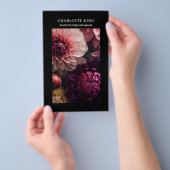 Prospectus 14 Cm X 21,6 Cm Modern Flower Salon Pricelist (Poignée)