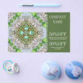 Prospectus 14 Cm X 21,6 Cm moderne hanche vert losange mode girly (Simple)