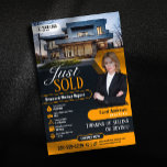 Prospectus 14 Cm X 21,6 Cm Moderne Jaune Vendu Agent Immobilier Réaltor<br><div class="desc">Célébrez vos succès et attirez de nouveaux clients avec ce modèle de flyer immobilier "Just Sold" captivant! Ce design professionnel est parfait pour présenter vos ventes récentes et démontrer votre expertise sur le marché. Vous pouvez rapidement ajouter votre image de marque, les coordonnées, les informations sur la propriété et les...</div>