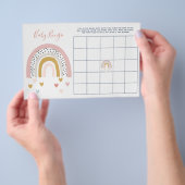 Prospectus 14 Cm X 21,6 Cm Moderne Pastel Rainbow Baby shower bébé Bingo (Poignée)