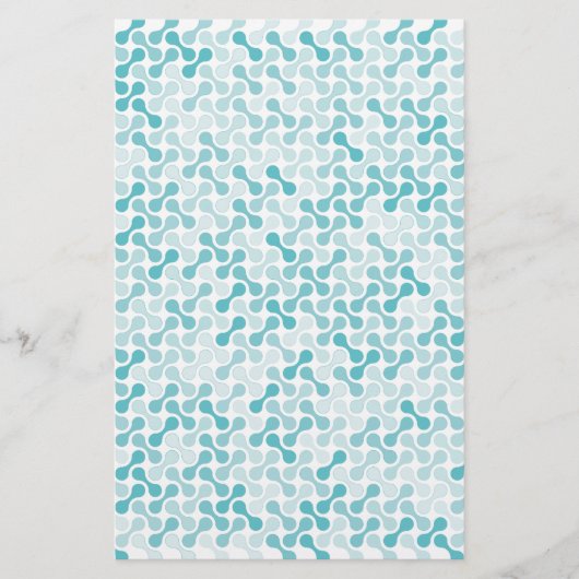 Prospectus 14 Cm X 21,6 Cm Motif de métaball bleu (Devant)